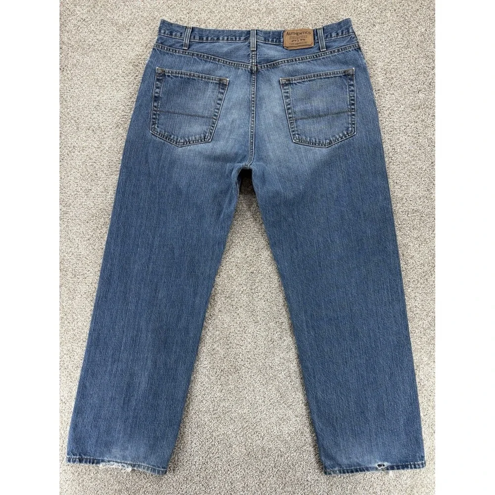 Levis Authentics Signature Jeans‎ Mens 38x32 Blue Loose Straight Cotton Y2K '09